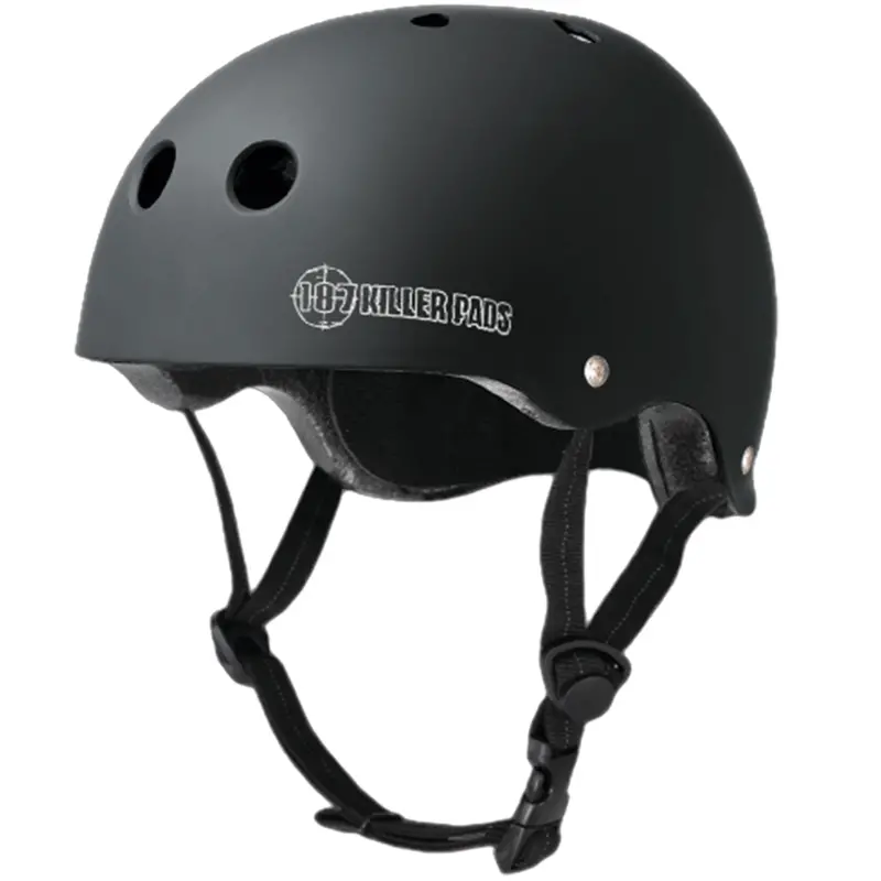 187 Killer Pads Certified Skate Helmet - Matte Black 1