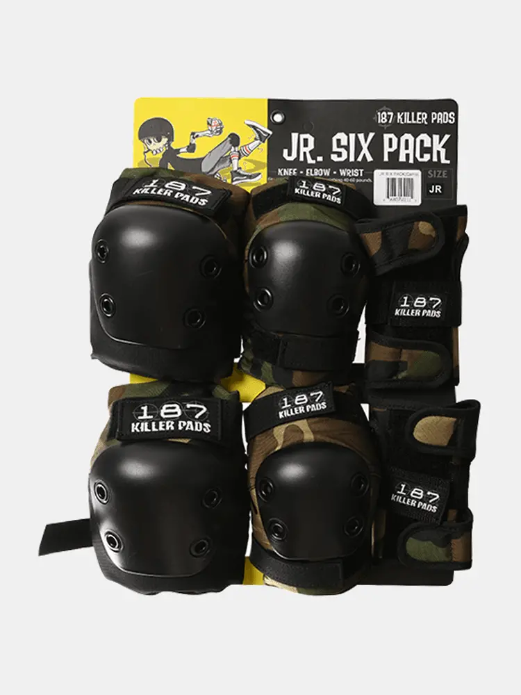 187 Killer Pads Junior Six Pack - Camo 1
