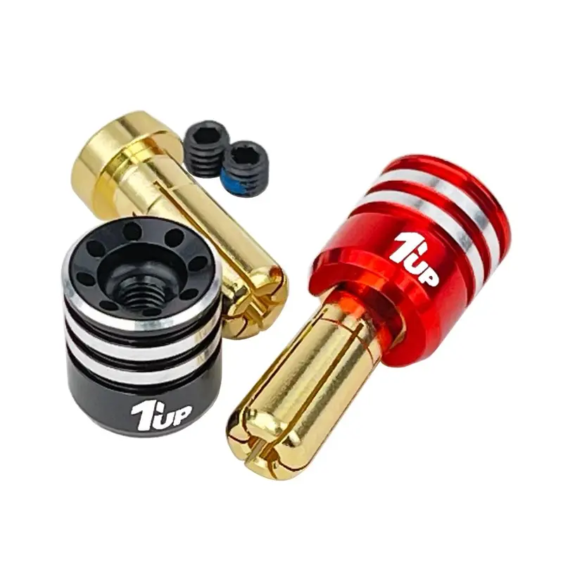 1Up Racing: 5Mm Heatsink Bullet Plug Connectors & Grips 1