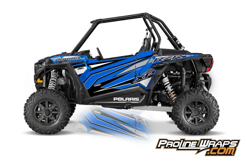 2016 Polaris Rzr Xp 1000 Eps Two Door Factory Graphic Kit Electric Blue Metallic 1
