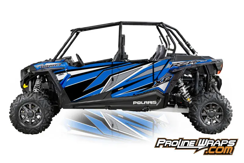 2016 Polaris Rzr Xp 4 1000 Eps Four Door Factory Graphic Kit Electric Blue Metallic 1