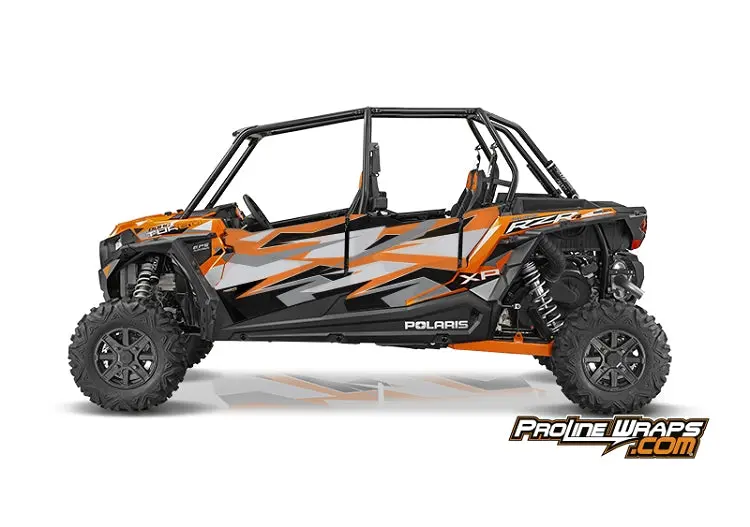 2016 Polaris Rzr Xp 4 Turbo Eps Four Door Factory Graphic Kit Spectra Orange 1