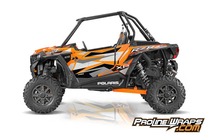 2016 Polaris Rzr Xp Turbo Eps Two Door Factory Graphic Kit Spectra Orange 1