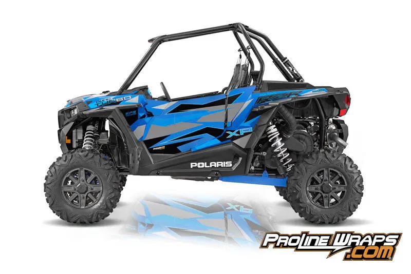 2016 Polaris Rzr Xp Turbo Eps Two Door Factory Graphic Kit Velocity Blue 1