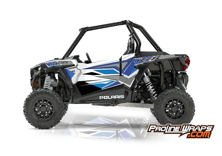 2017 Polaris Rzr Xp 1000 Eps Two Door Factory Graphic Kit White Lightning With Reflex Blue 1