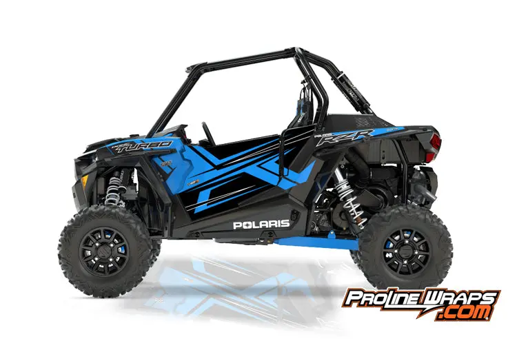 2017 Polaris Rzr Xp Turbo Eps Two Door Factory Graphic Kit Velocity Blue 1
