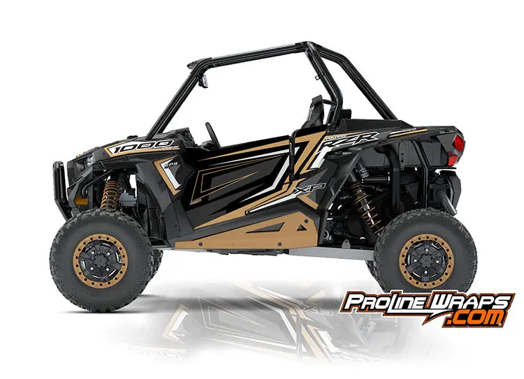 2018 Polaris Rzr Xp 1000 Eps Two Door Factory Door Graphic Kit Gold Matte Metallic 1