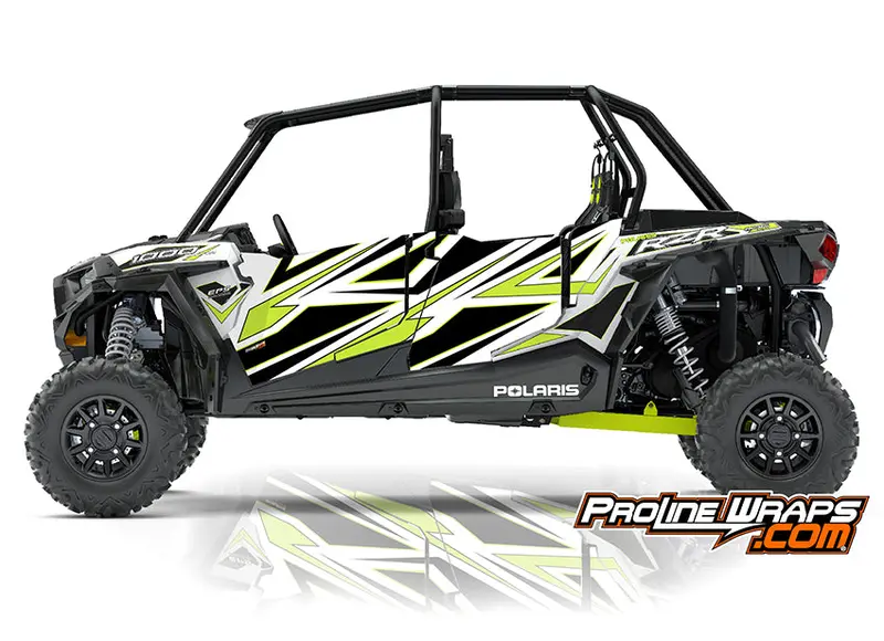 2018 Polaris Rzr Xp 4 1000 Eps Four Door Factory Graphic Kit White Lightning 1