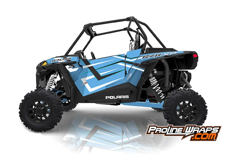 2019 Polaris Rzr Xp 1000 Eps Two Door Factory Graphic Kit Ride Command Sky Blue 1