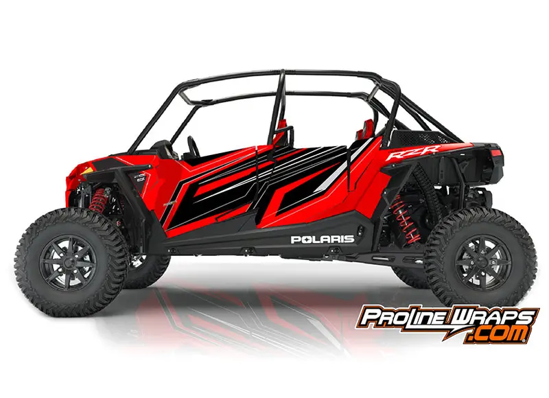 2019 Polaris Rzr Xp 4 Turbo S Eps Four Door Factory Graphic Kit Indy Red 1