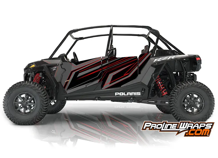 2019 Polaris Rzr Xp 4 Turbo S/T Eps Four Door Factory Graphic Kit Titanium Metallic 1