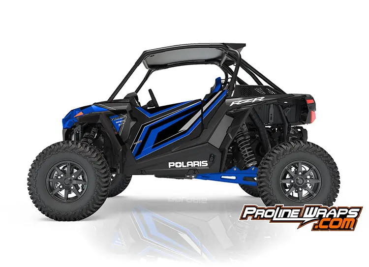 2019 Polaris Rzr Xp Turbo S Eps Two Door Blue Factory Graphic Kit 1
