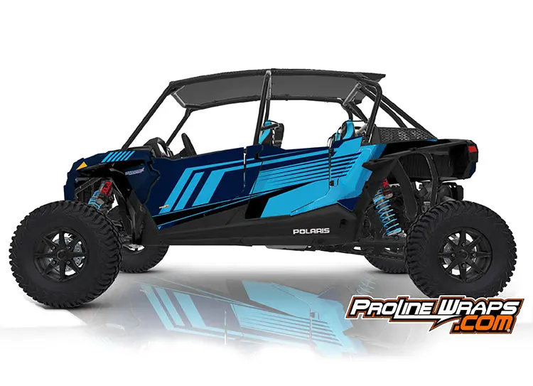 2020 Polaris Rzr Xp4 Turbo S Eps Four Door Factory Graphic Kit Matte Navy 1