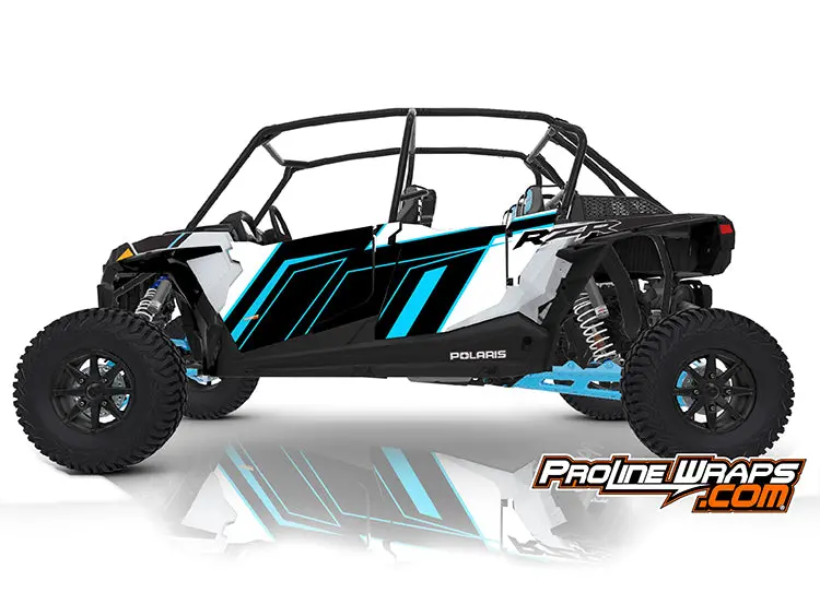 2020 Polaris Rzr Xp4 Turbo S Velocity Eps Four Door Factory Graphic Kit Matte White 1