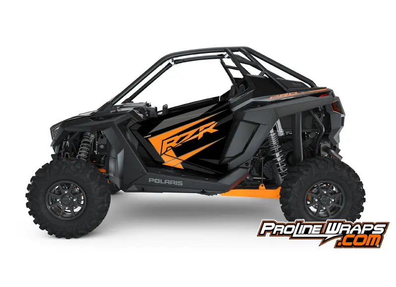 2021 Polaris Rzr Pro Xp 2- Onyx Black- Factory Aluminum Doors Graphics Kit 1
