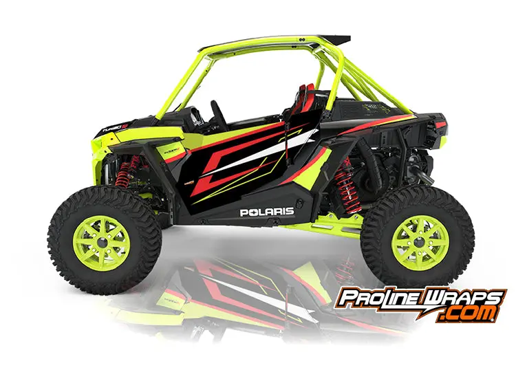 2021 Polaris Rzr Xp Turbo S Two Door Factory Graphic Kit Lifted Lime 1