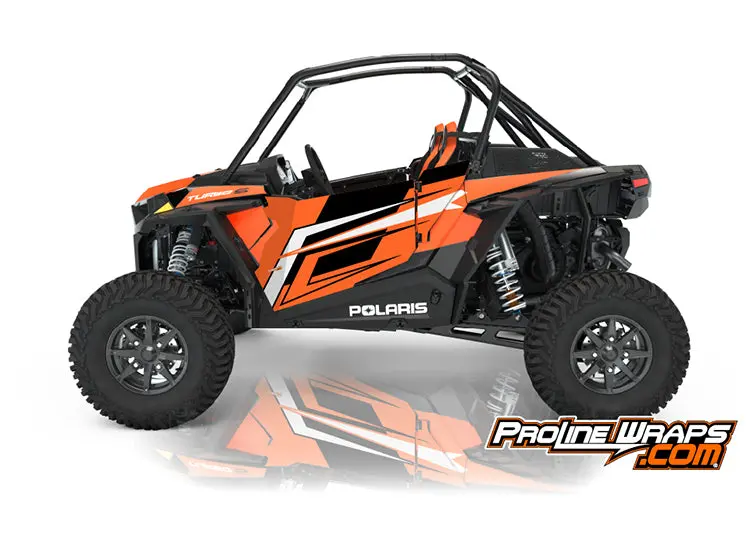 2021 Polaris Rzr Xp Turbo S Two Door Factory Graphic Kit Orange Madness 1