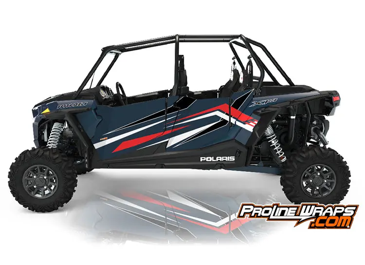 2021 Polaris Rzr Xp4 1000 Premium Four Door Factory Graphic Kit Matte Navy 1