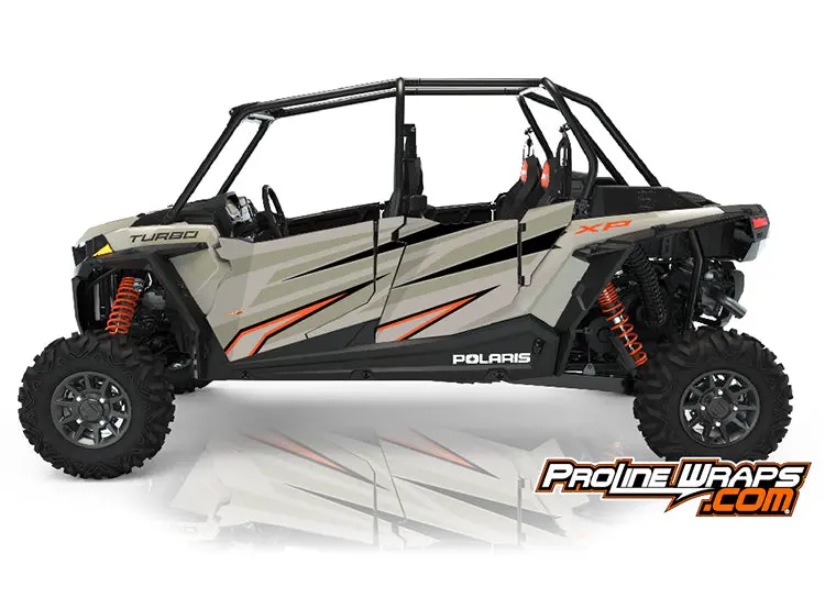 2021 Polaris Rzr Xp4 Turbo Four Door Factory Graphic Kit Matte Sands Metallic 1