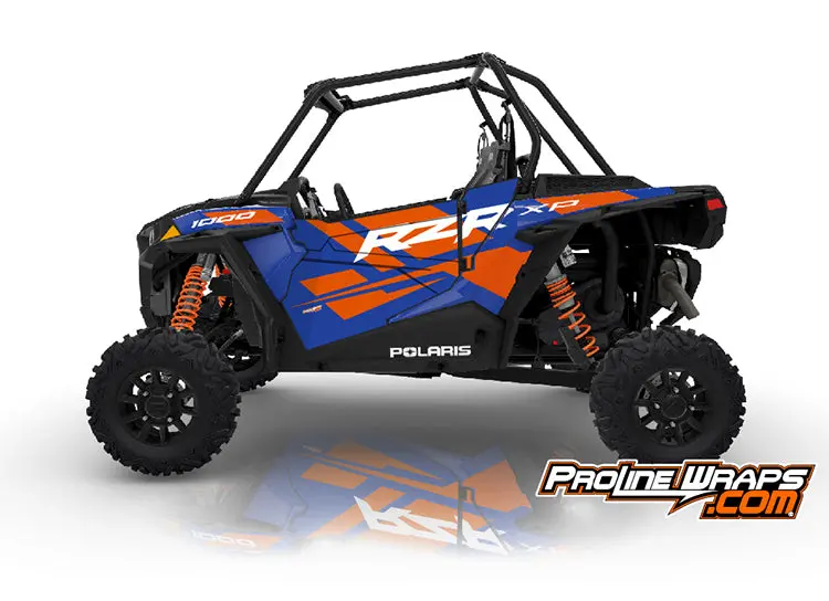 2022 Polaris Rzr Xp 1000 Eps Two Door Factory Graphic Kit Polaris Blue 1