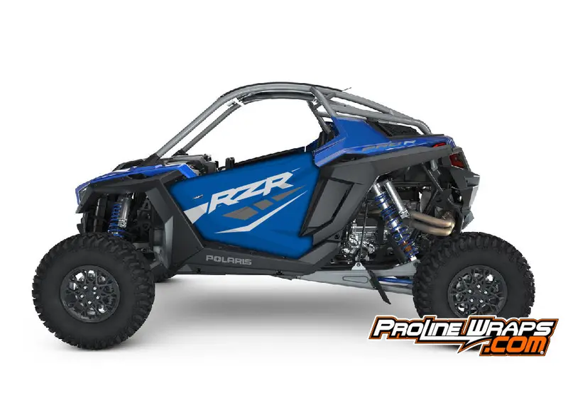 2022 Polaris Rzr Xp Pro R Two Door Factory Graphic Kit - Polaris Blue 1