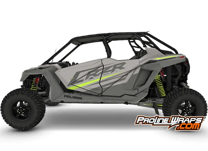2022 Polaris Rzr Xp4 Turbo R Four Door Factory Graphic Kit Ghost Gray 1