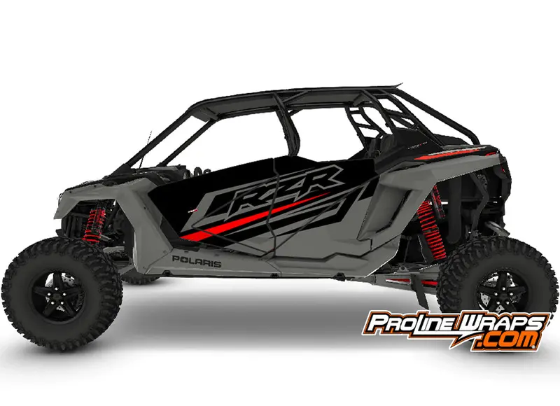 2022 Polaris Rzr Xp4 Turbo R Four Door Factory Graphic Kit Onyx Black 1
