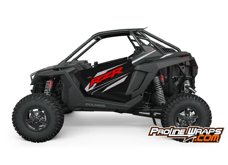 2023 Polaris Rzr Turbo R - Two Door Factory Graphic Kit - Matte Onyx Black 1
