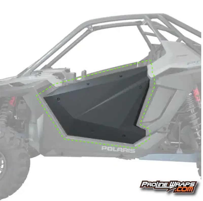 2023 Polaris Rzr Turbo R - Two Door Factory Graphic Kit - Matte Onyx Black 2