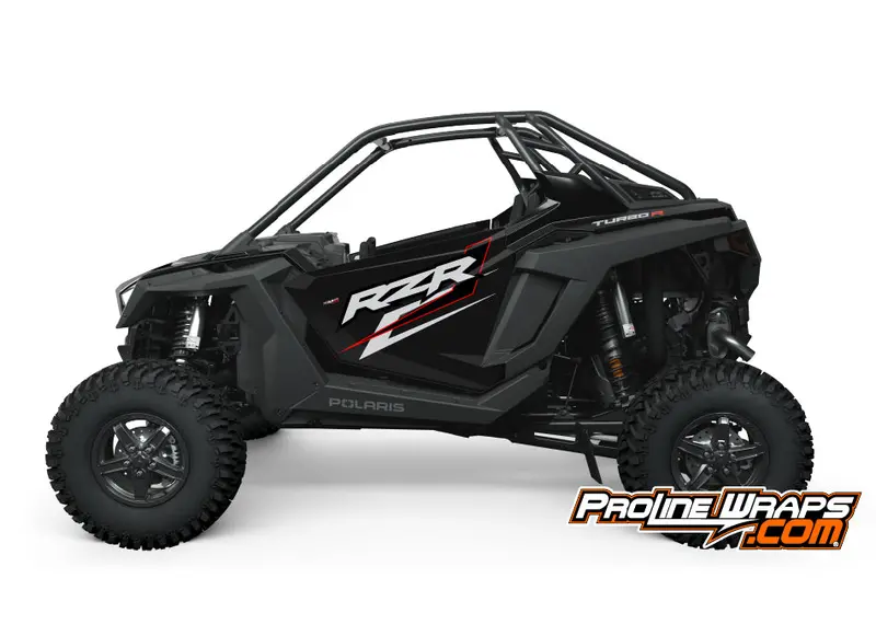 2023 Polaris Rzr Turbo R - Two Door Factory Graphic Kit  - Onyx Black 1