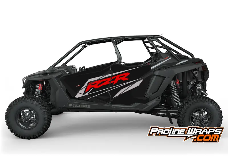 2023 Polaris Rzr Turbo R4 - Four Door Factory Graphic Kit - Matte Onyx Black 1