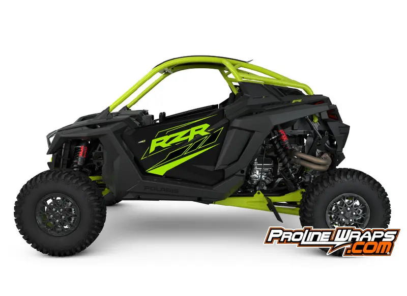 2024 Polaris Rzr Pro R - Two Door Factory Graphic Kit - Matte Onyx Black 1