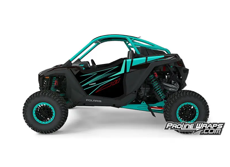 2024 Polaris Rzr Pro R - Two Door Factory Graphic Kit - Radiant Green 1