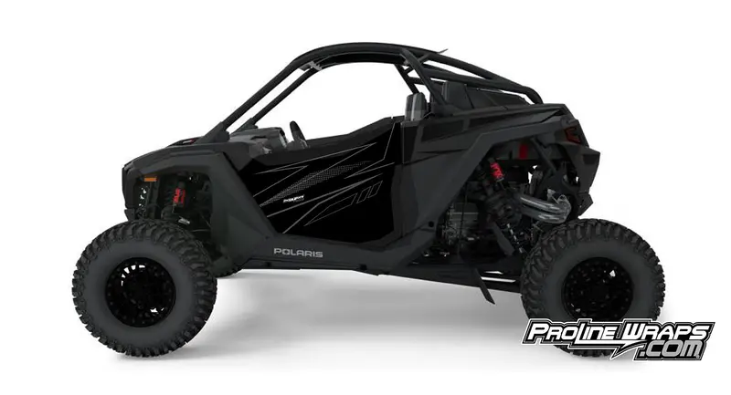 2024 Polaris Rzr Pro R - Two Door Factory Graphic Kit  - Super Graphite 1