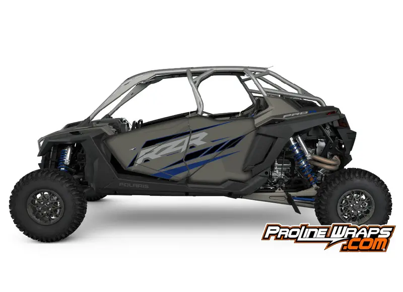 2024 Polaris Rzr Pro R4 - Four Door Factory Graphic Kit - Heavy Metal 1