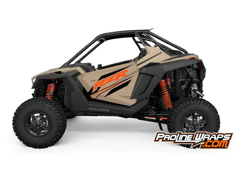2024 Polaris Rzr Turbo R - Two Door Factory Graphic Kit - Military Tan 1