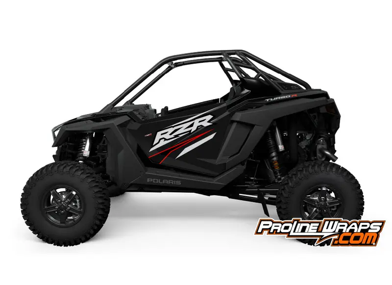 2024 Polaris Rzr Turbo R - Two Door Factory Graphic Kit - Onyx Black 1