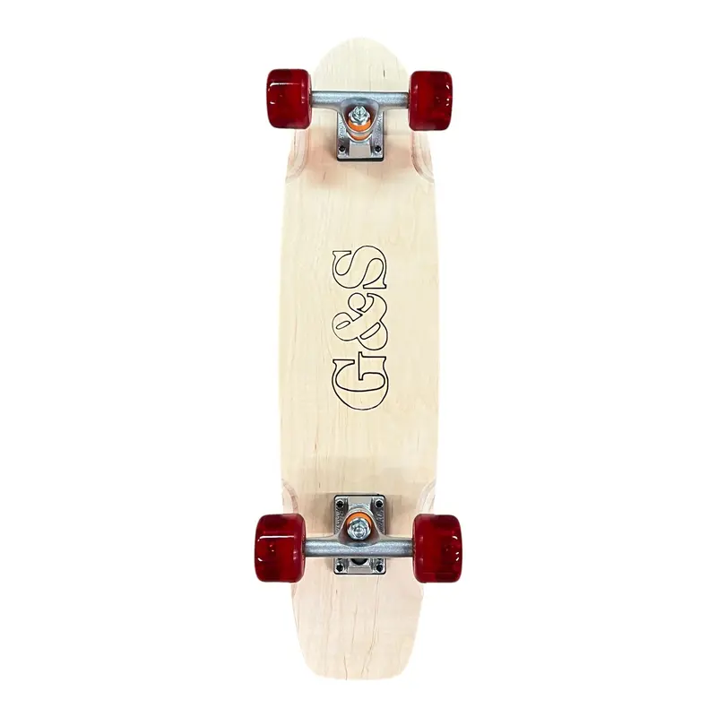 29” G&S Kt-4 Natural Square Tail Complete With Yoyo Wheels 1