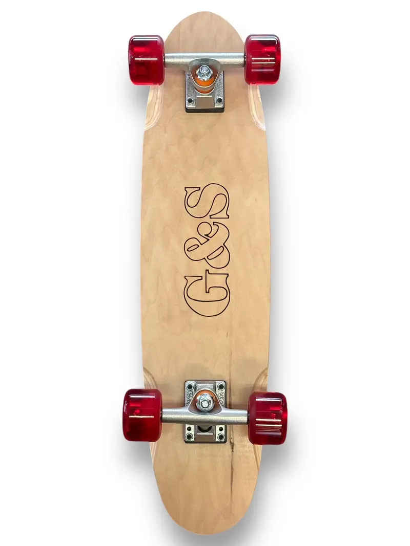 29" G&S Warp 2 Round Tail Skateboard Complete - Natural With Yo-Yo's 1