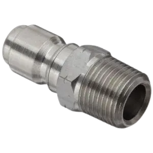 3/8" Quick Connect Plug Mnpt Stainless Steel 1