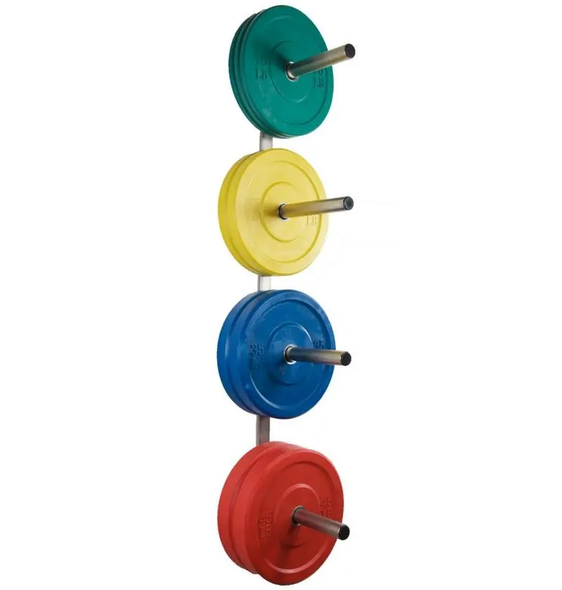 4 Peg Wall Mounted Bumper Plate Storage 1
