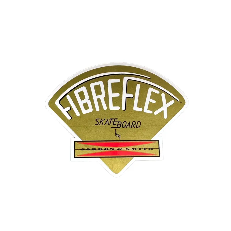 70’S Fibreflex Sticker - Large - Gold 1