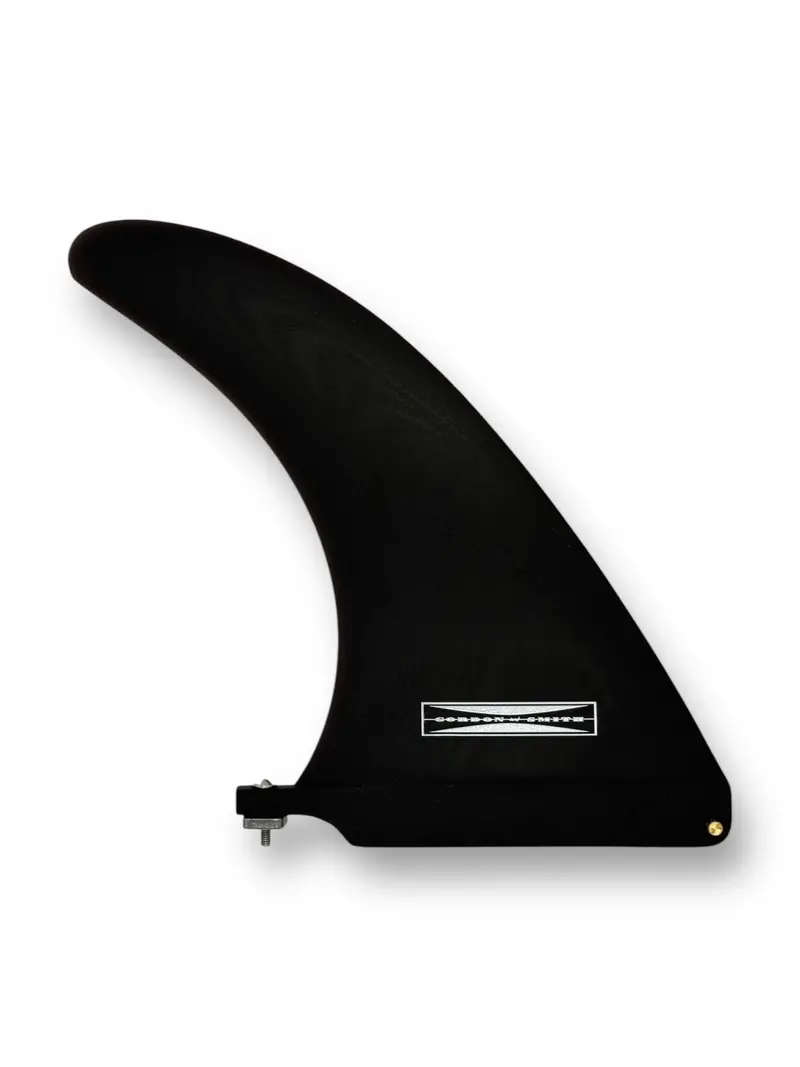 8" G&S Standard Fin - Smokey Black - Sanded 1