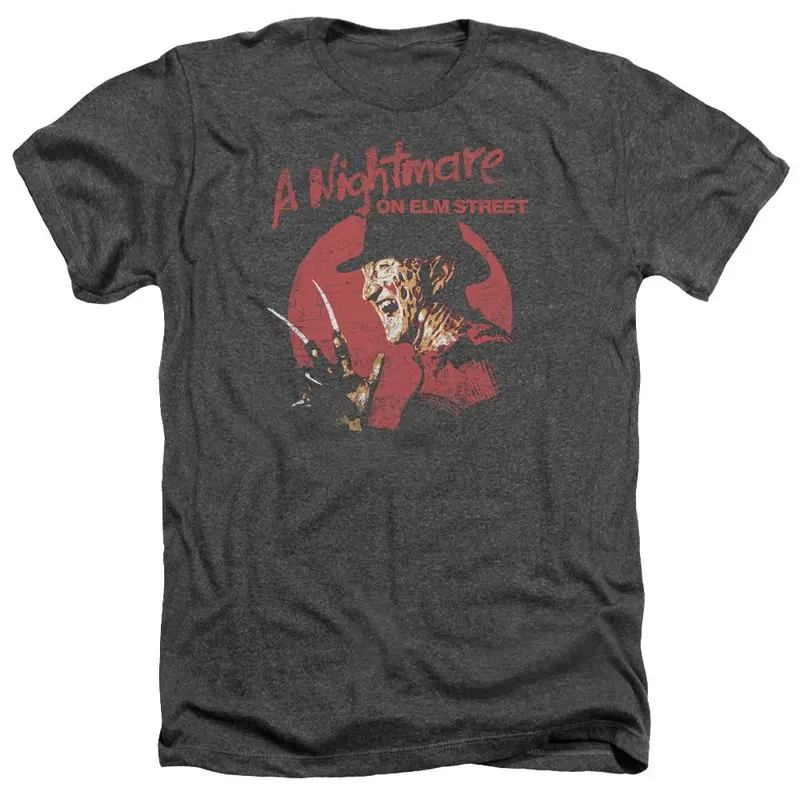 A Nightmare On Elm Street Freddy Circle Heather T-Shirt 1