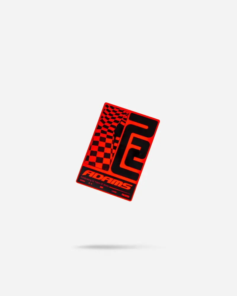 Adam's 22Nd Anniversary Red Sticker 1