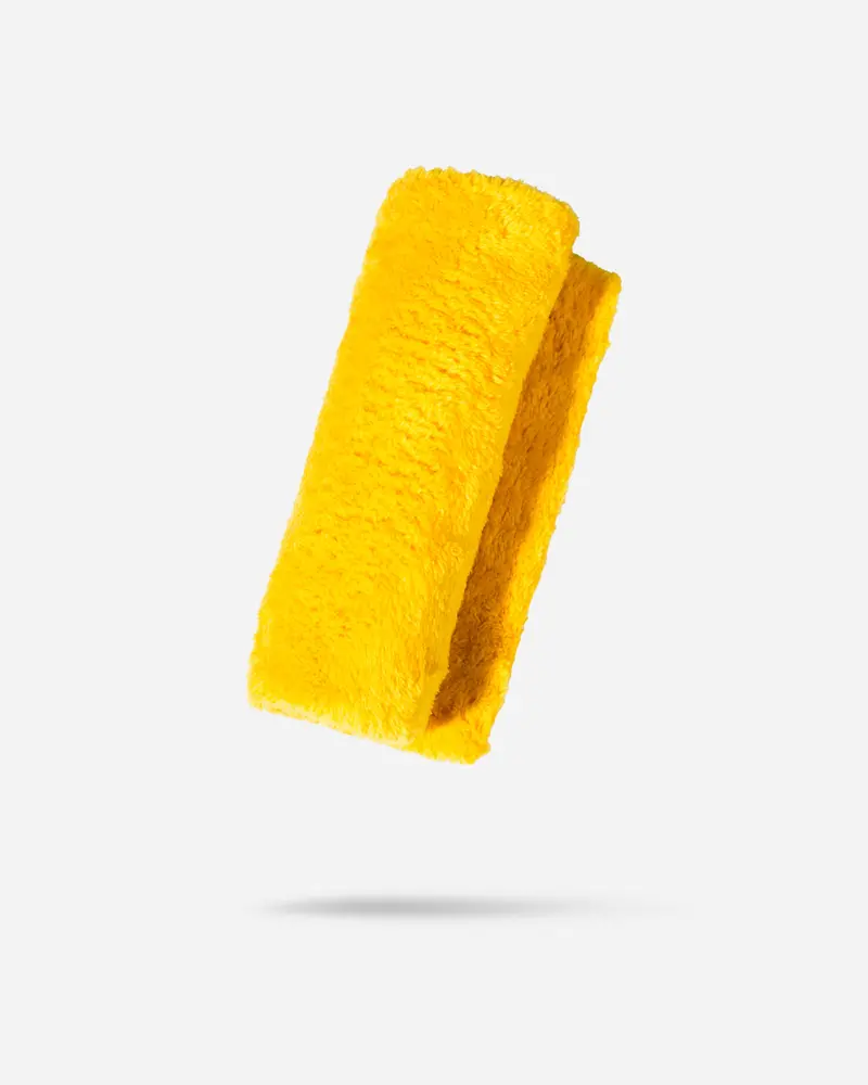 Adam's Borderless Yellow Lite Plush Towel 1