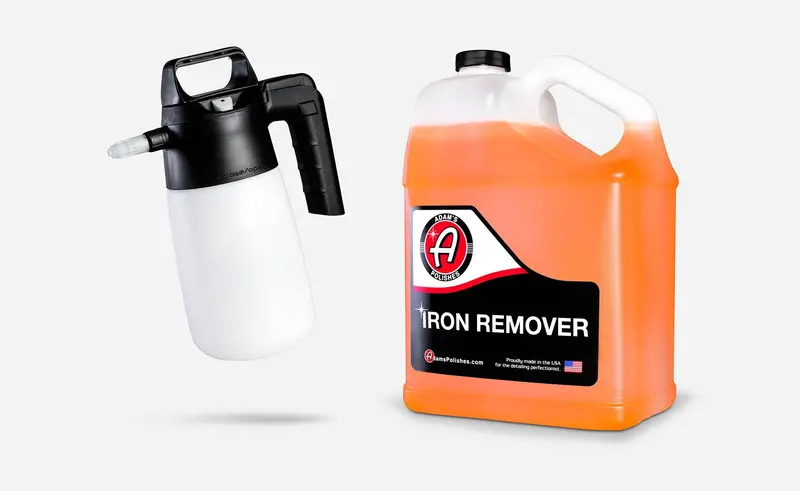 Adam's Iron Remover Gallon & Pressurized Multi-Sprayer Combo 1