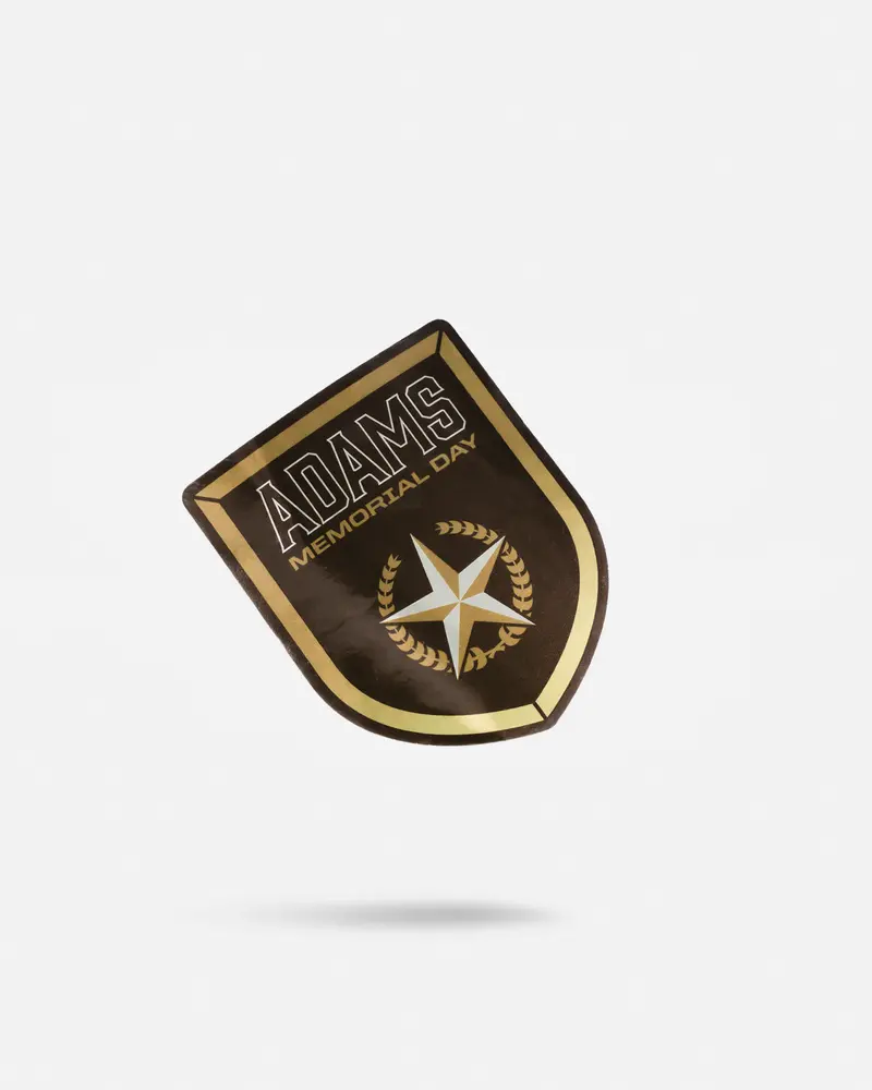 Adam's Memorial Day Badge Sticker 2025 1