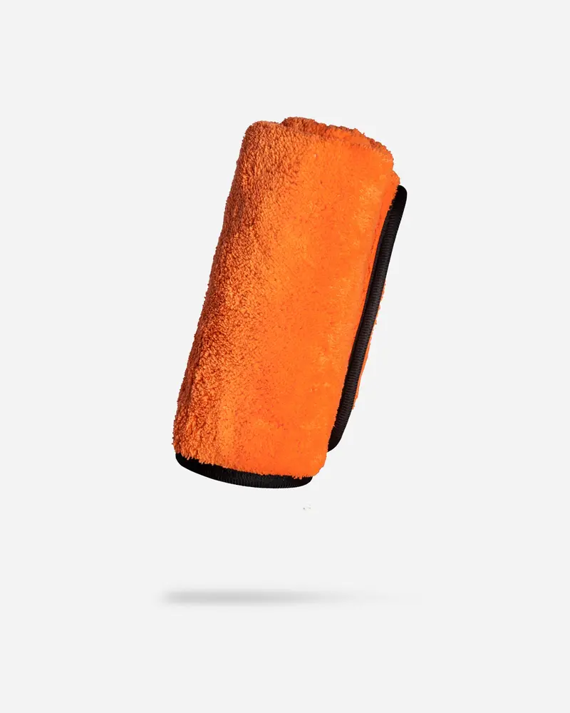 Adam's Plush Orange Microfiber Towel 1