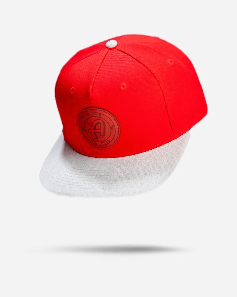 Adam's Red Snapback - Red Patch 1